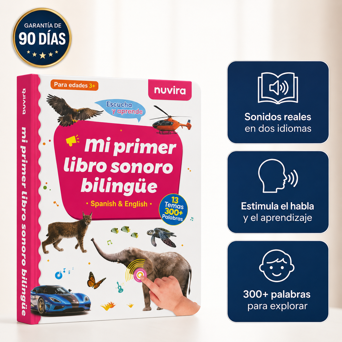 Libro Interactivo Educativo Bilingüe para Niños